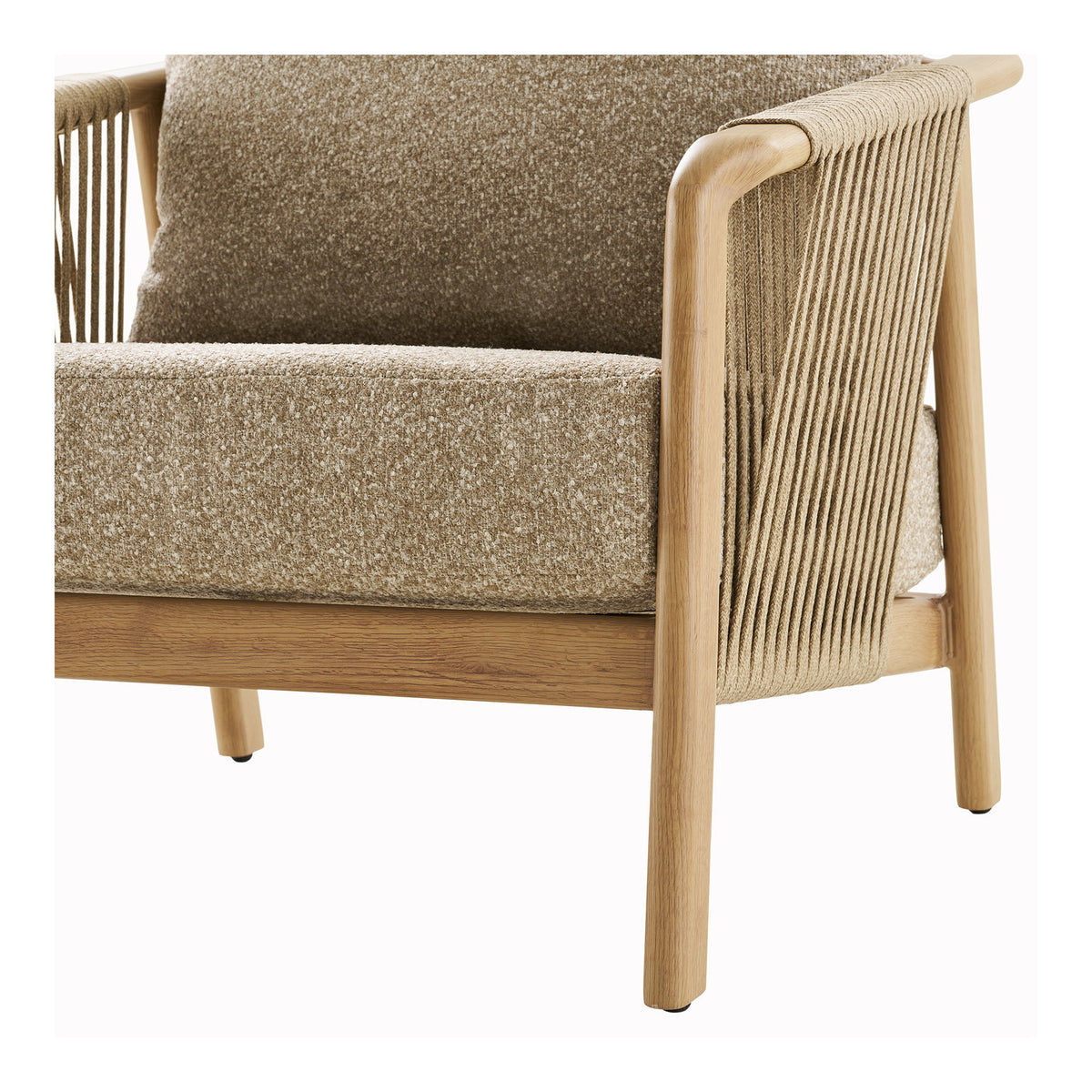 Henni Lounge-Set inkl. Kissen – Aluminium Taupe/Holzoptik – Ansicht 6