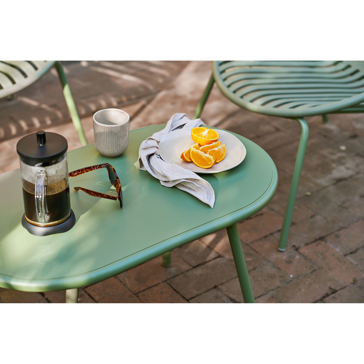 Jule Lounge-Set – Polypropylen/Stahl Grün – Ansicht 8
