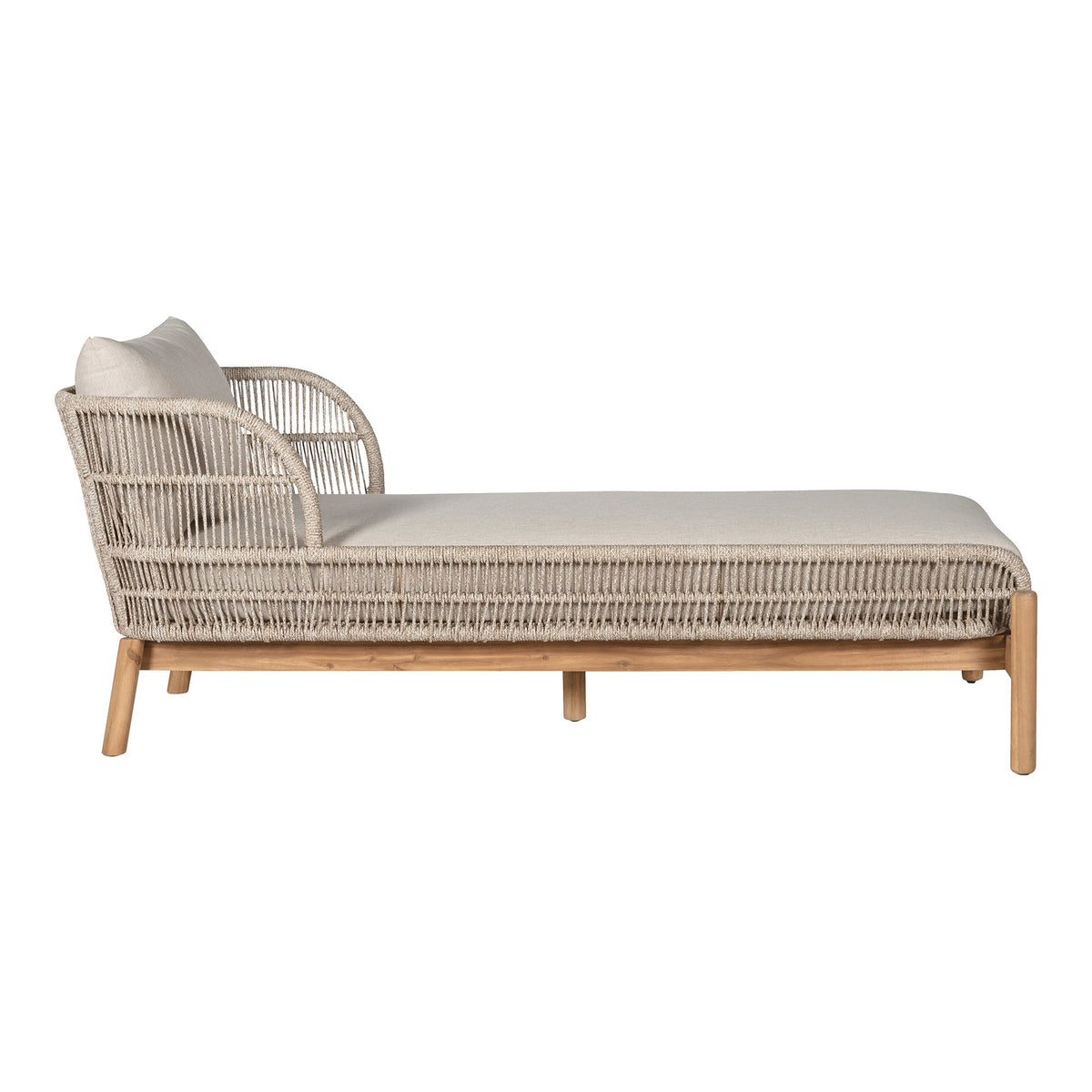 Remo Sonnenliege inkl. Kissen – Akazie Beige – Ansicht 2