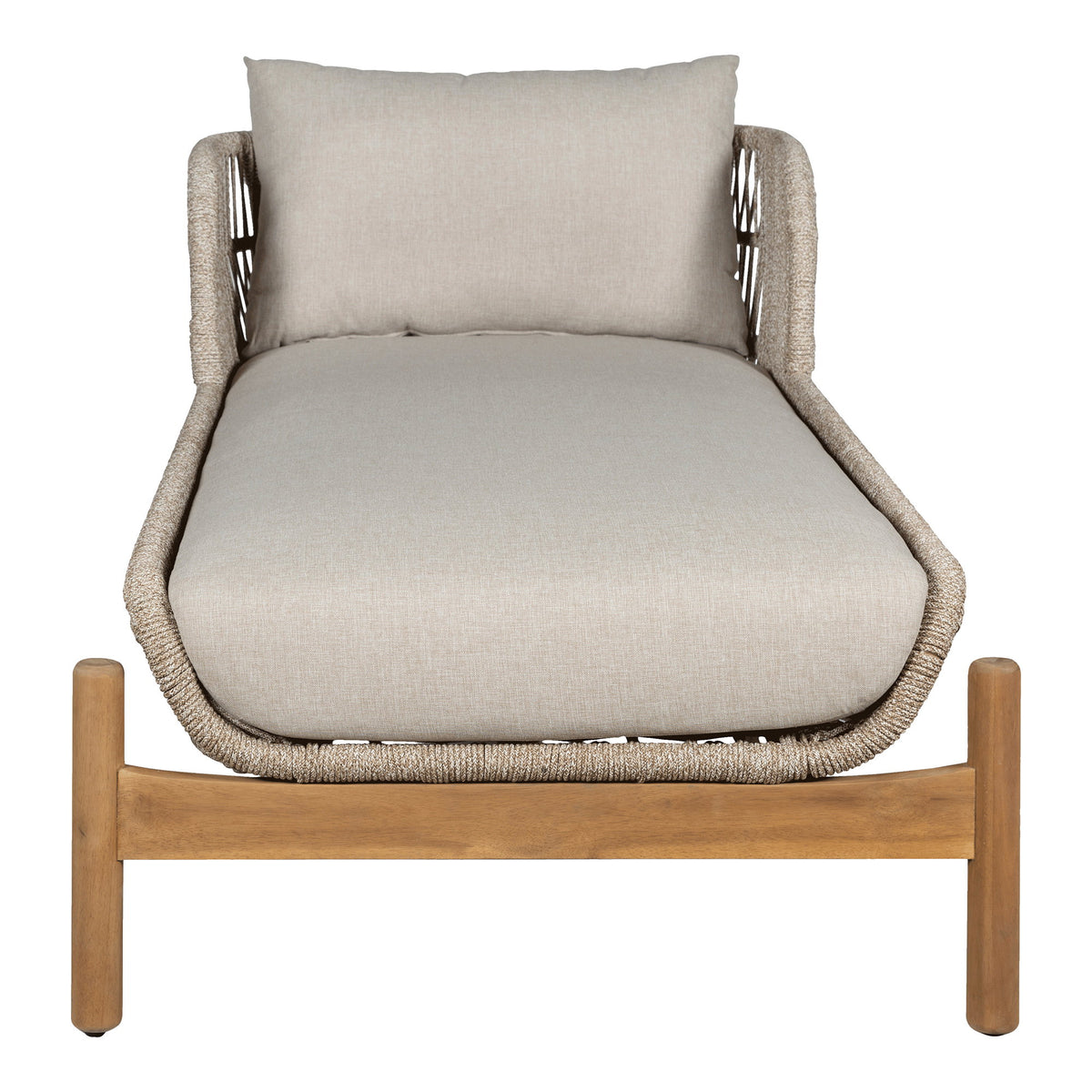 Remo Sonnenliege inkl. Kissen – Akazie Beige – Ansicht 3