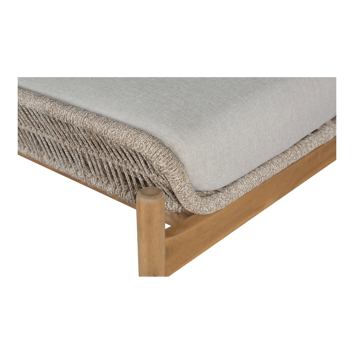 Remo Sonnenliege inkl. Kissen – Akazie Beige – Ansicht 6