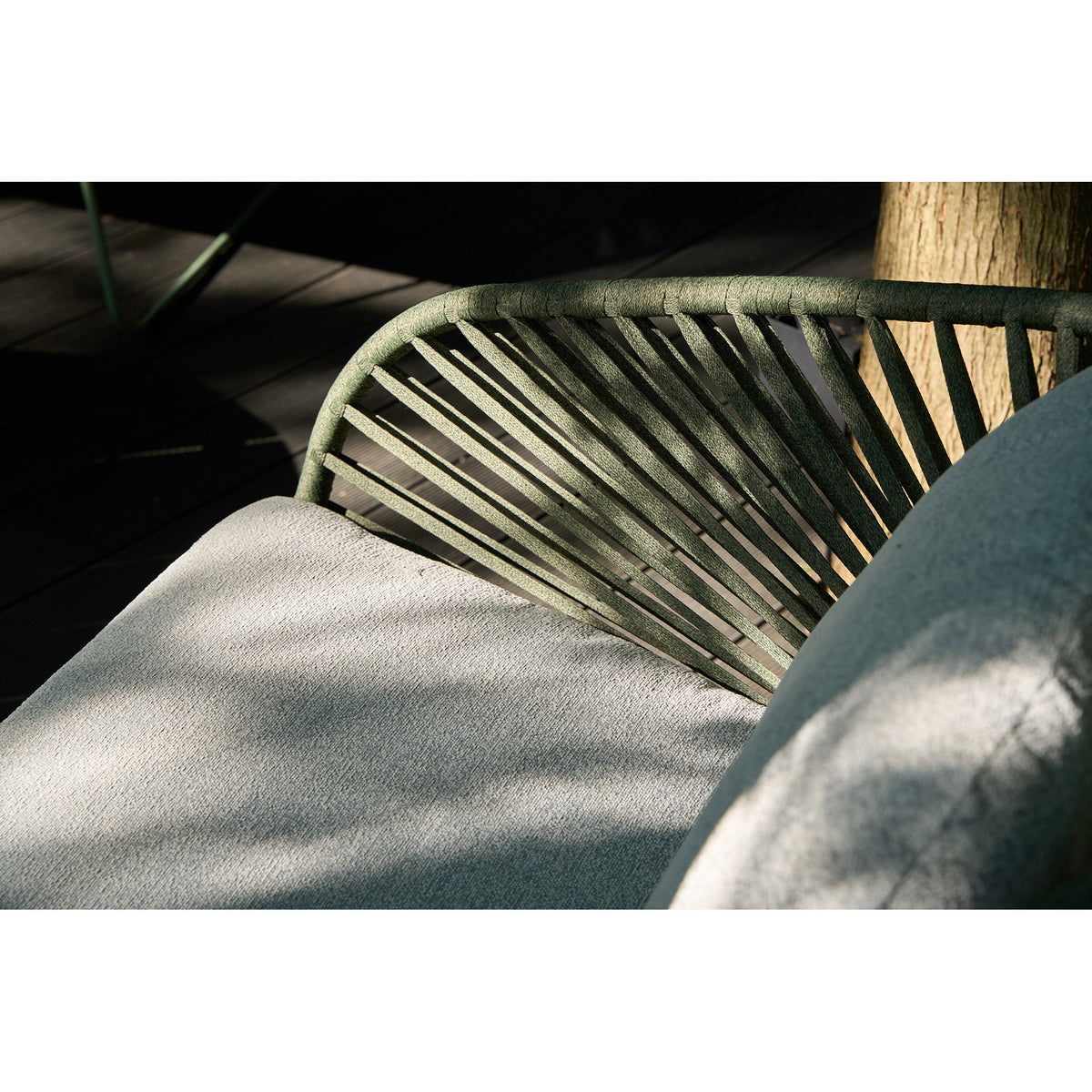 Veit Lounge-Set inkl. Kissen – Stahl Grau/Grün – Ansicht 10