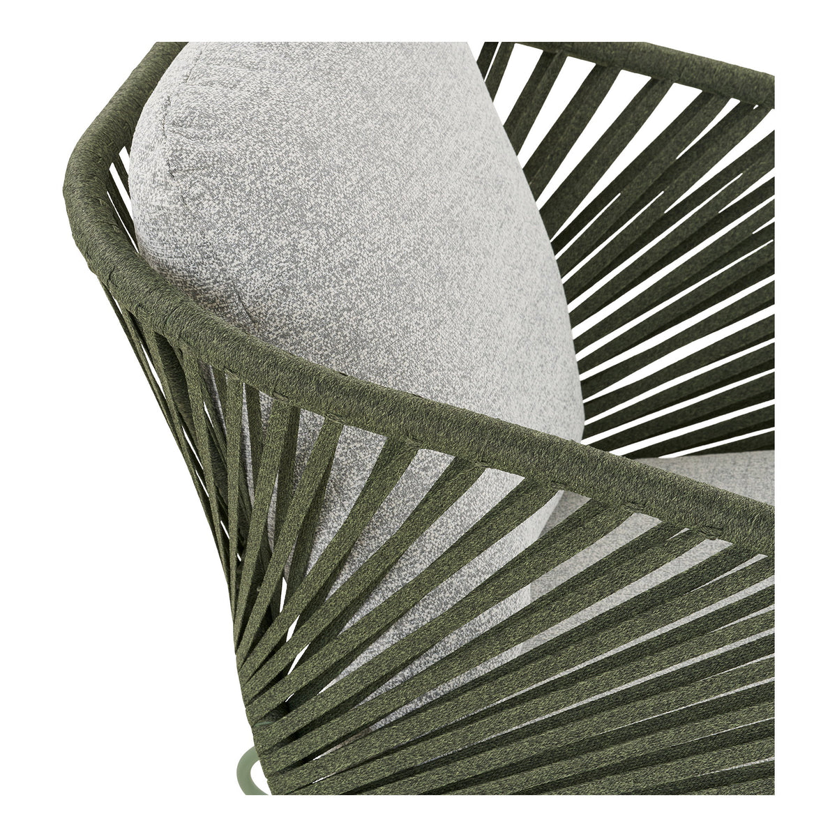 Veit Lounge-Set inkl. Kissen – Stahl Grau/Grün – Ansicht 6