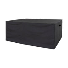 Schutzhülle für Tisch mit 4 Stühlen – Polyester, PU-beschichtet Schwarz von Luiva Living