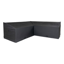 Schutzhülle für Eck-Lounge-Set rechts/links – Polyester Schwarz von Luiva Living