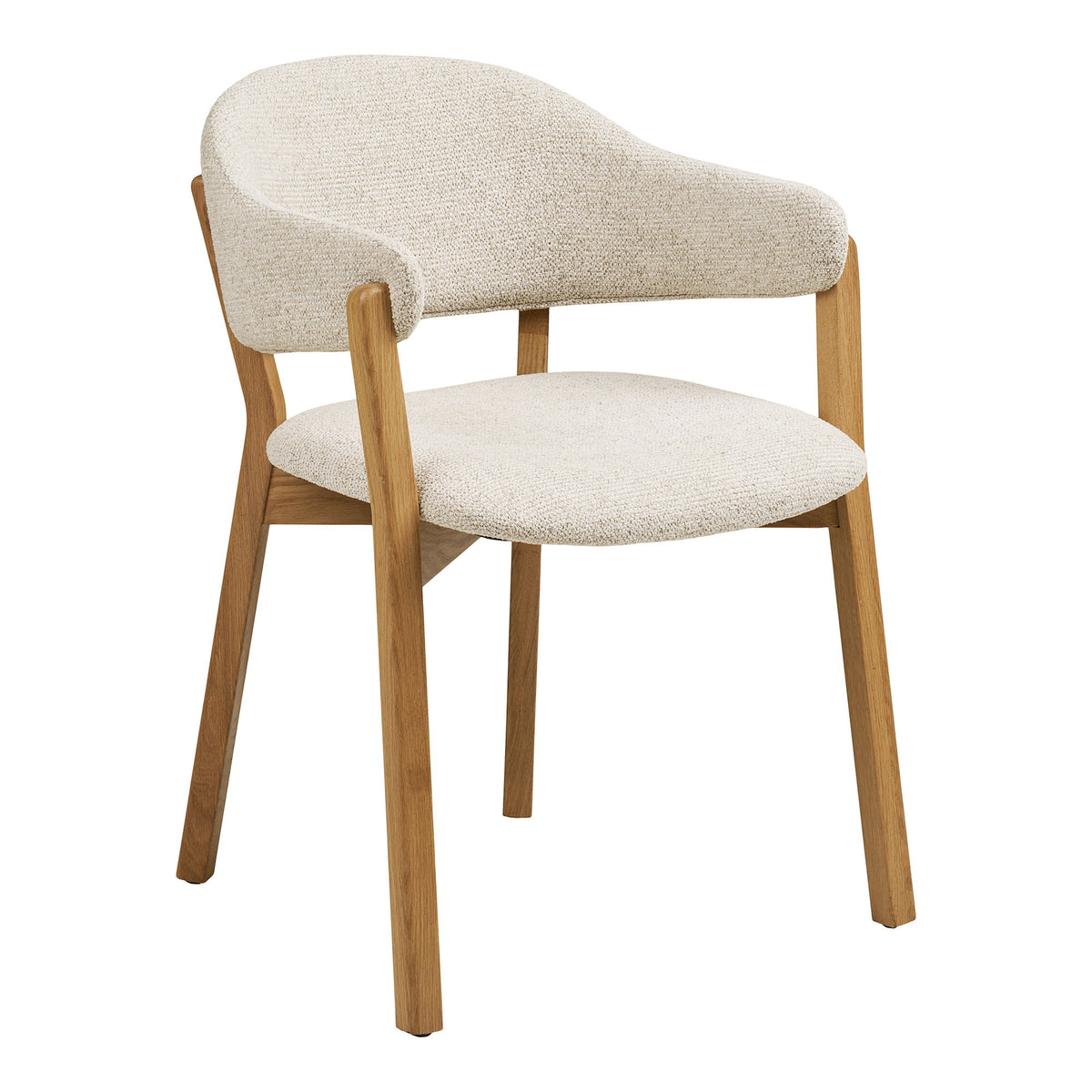 Ylvi & Ian Essgruppe mit 6 Stühlen – Natur/Beige – Ansicht 3