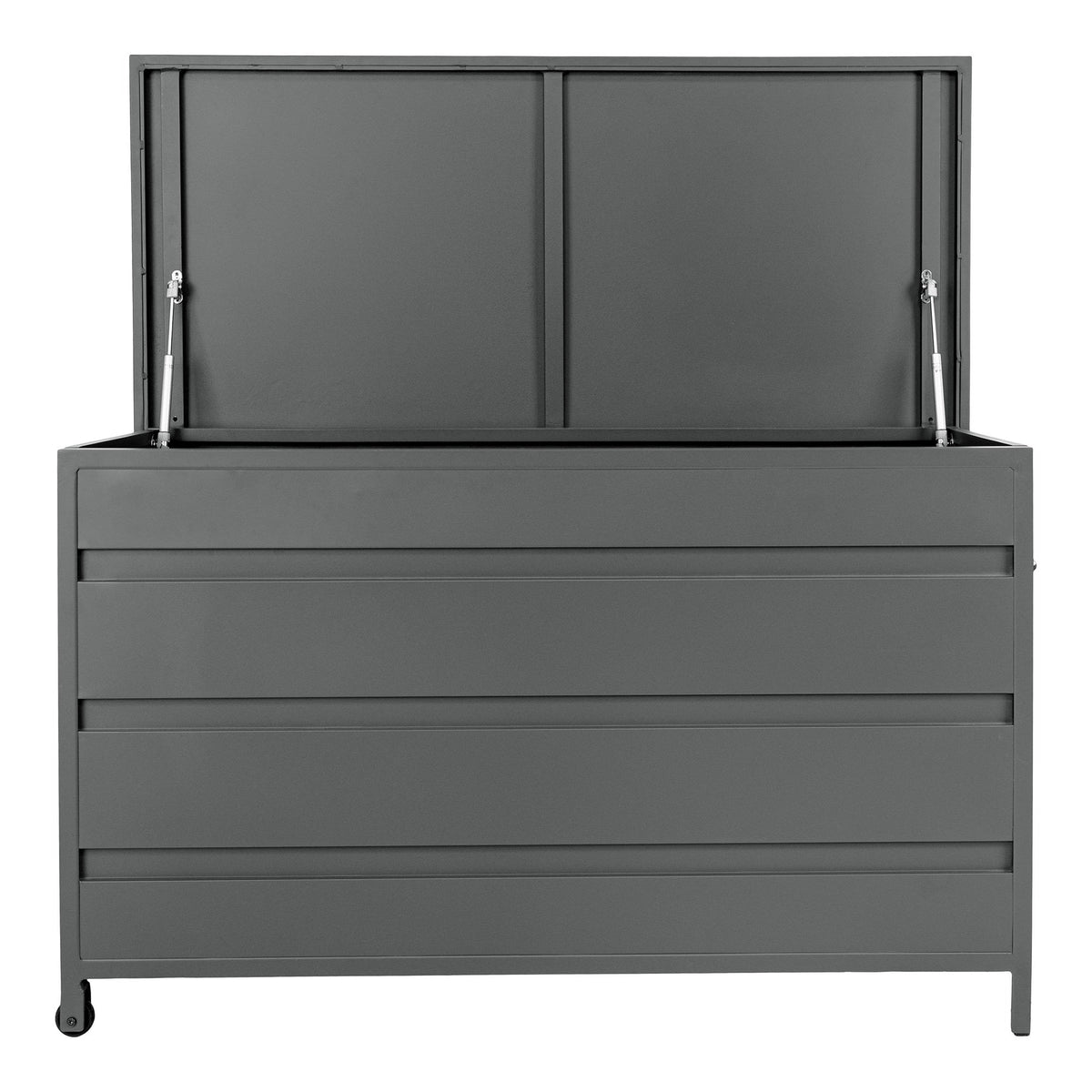 Rika Auflagenbox – Aluminium Grau, 160 × 82 × 85 cm – Ansicht 2