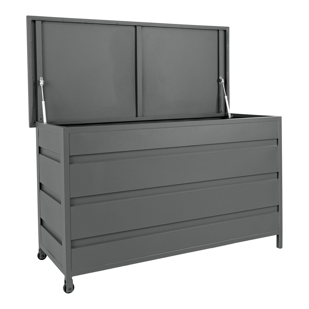 Rika Auflagenbox – Aluminium Grau, 160 × 82 × 85 cm – Ansicht 4