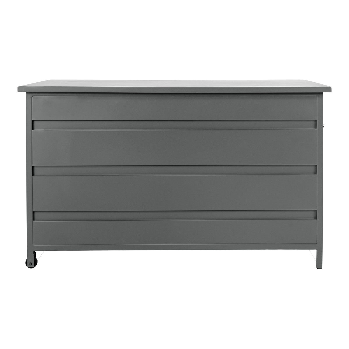 Rika Auflagenbox – Aluminium Grau, 130 × 60 × 75 cm von Luiva Living