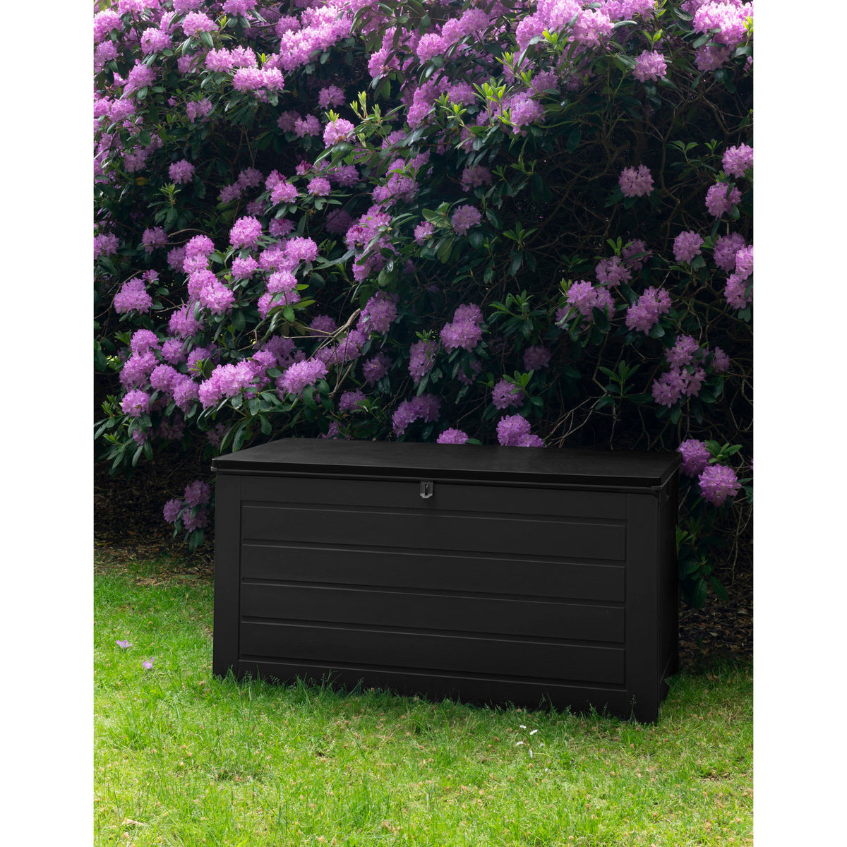 Einar Auflagenbox – Kunststoff Schwarz, 146,5 × 71 × 75 cm – Ansicht 4