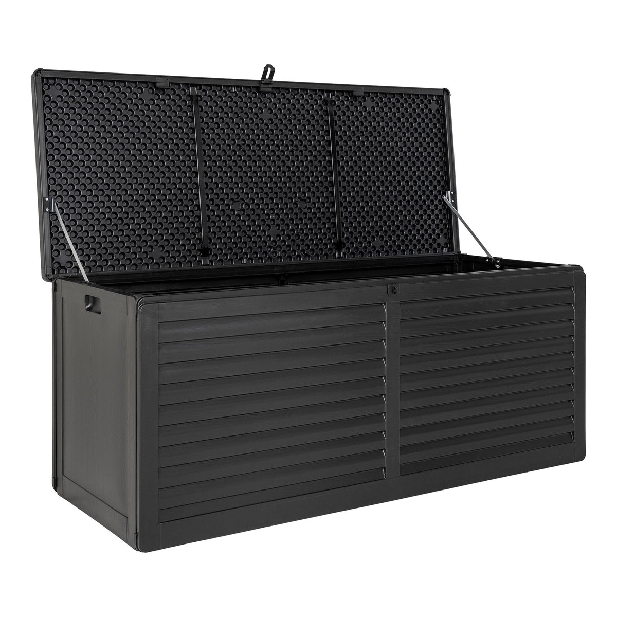 Einar Auflagenbox – Kunststoff Schwarz, 146,5 × 61 × 64,5 cm – Ansicht 4