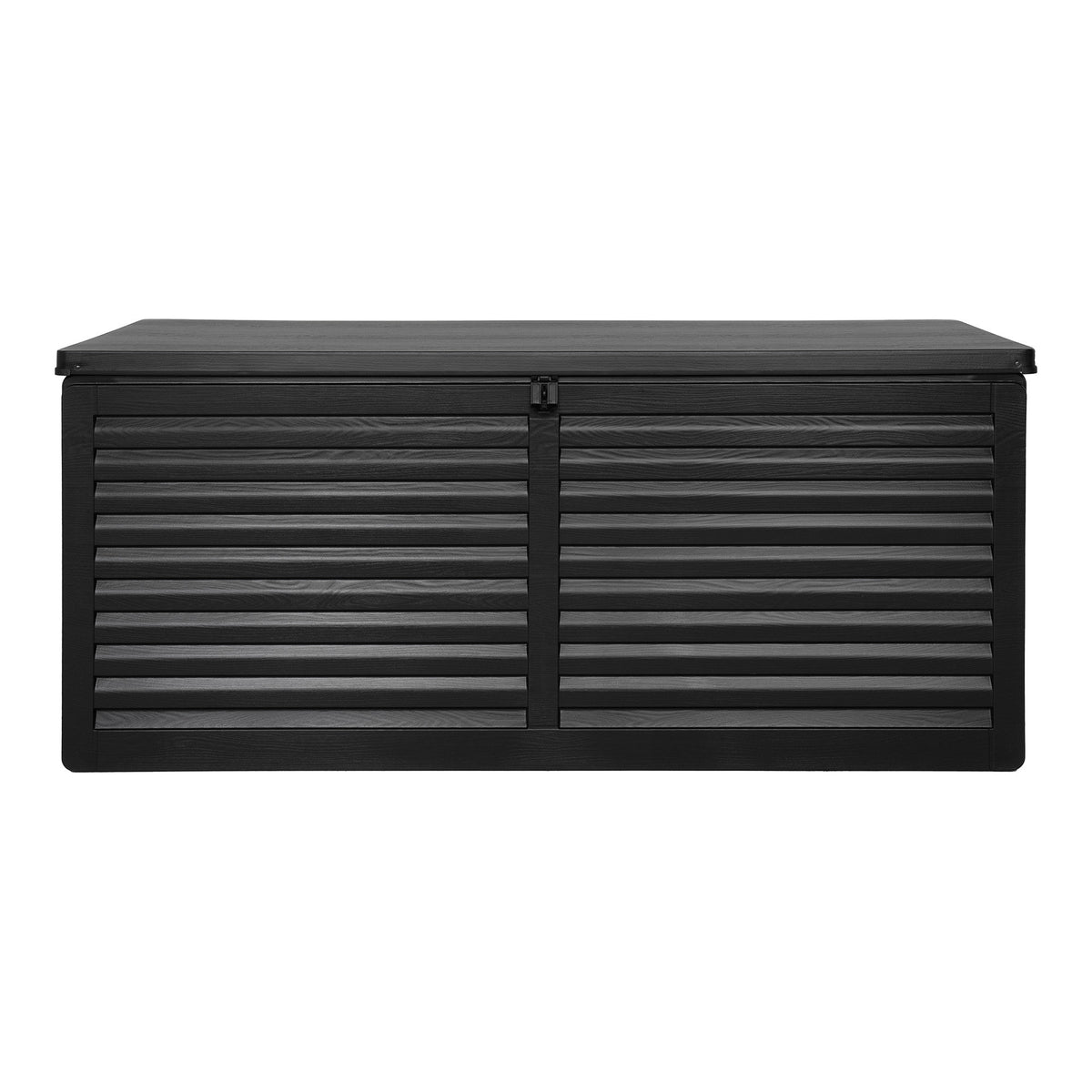 Einar Auflagenbox – Kunststoff Schwarz, 146,5 × 61 × 64,5 cm von Luiva Living