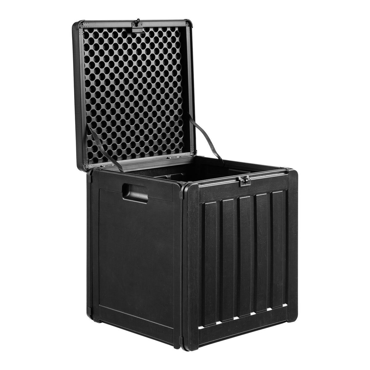 Ulf Auflagenbox – Kunststoff Schwarz, 42,8 × 42,8 × 46,4 cm – Ansicht 2