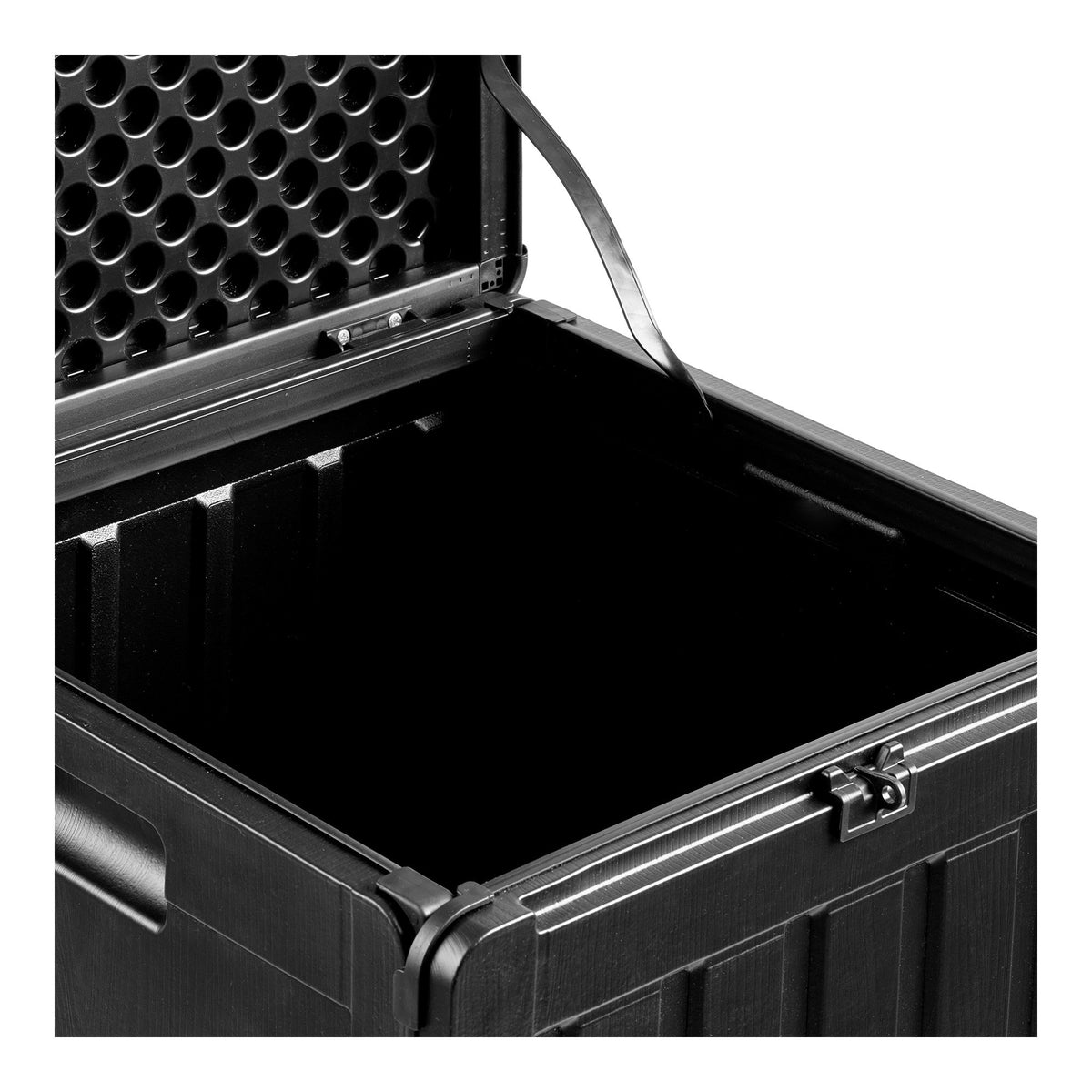 Ulf Auflagenbox – Kunststoff Schwarz, 42,8 × 42,8 × 46,4 cm – Ansicht 5