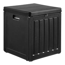 Ulf Auflagenbox – Kunststoff Schwarz, 42,8 × 42,8 × 46,4 cm von Luiva Living