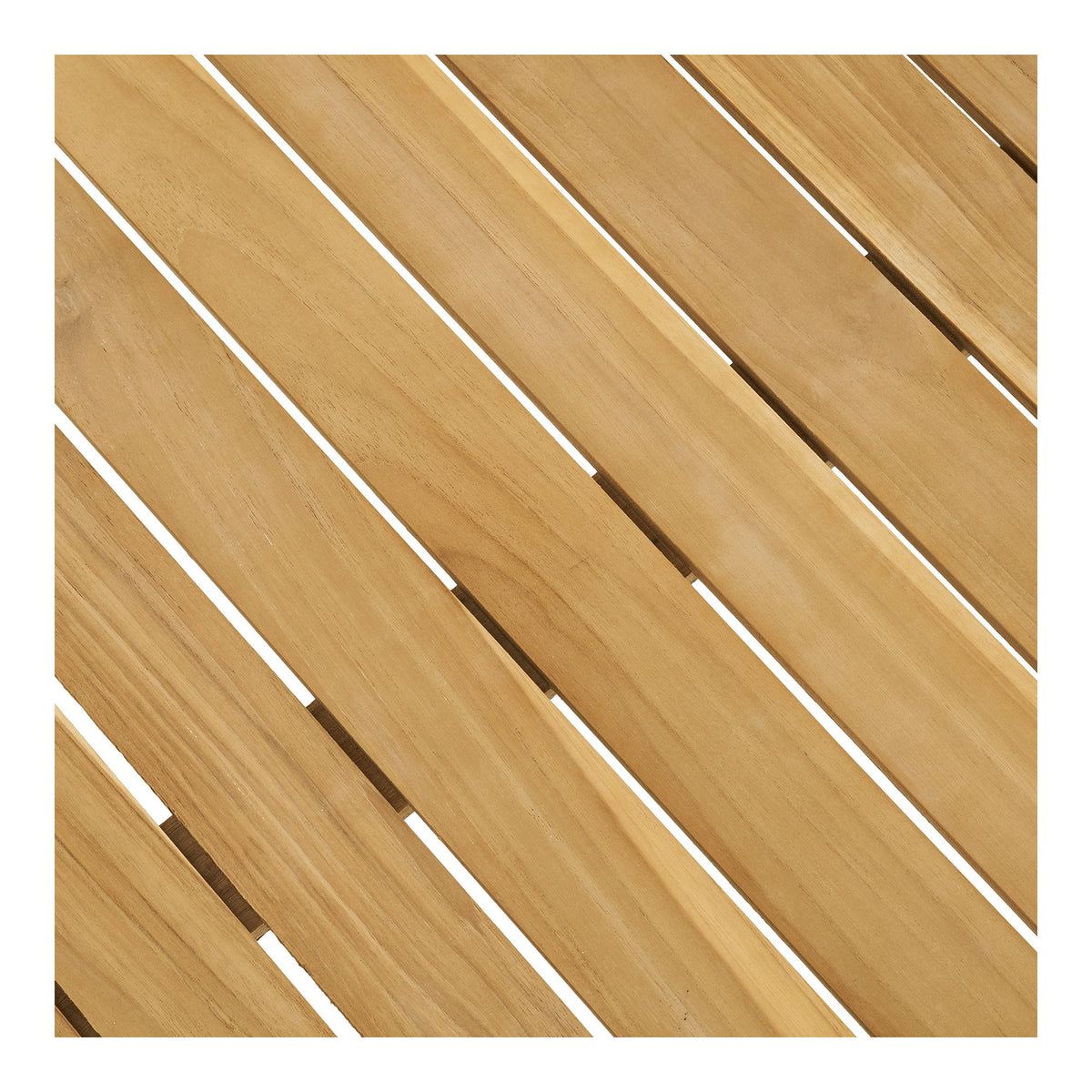Luna Gartentisch – Teak Natur, Beine Schwarz, 220 × 90 cm – Ansicht 5