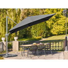 Tara Ampelschirm inkl. Schirmständer – Polyester Schwarz, 295 × 295 cm – Ansicht 7