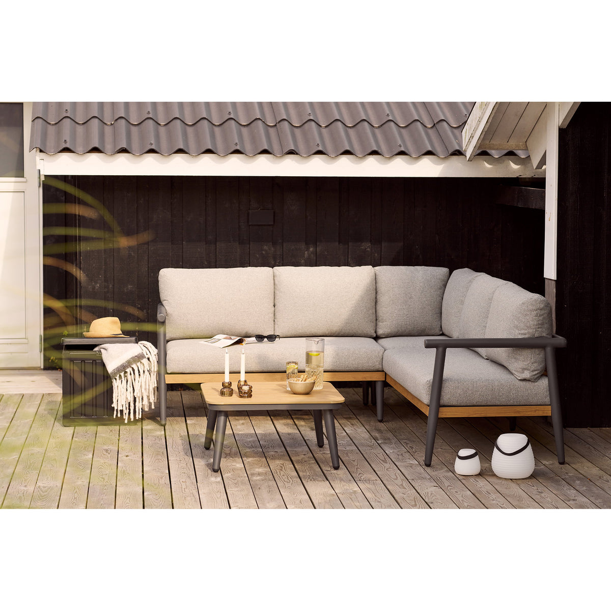 Karl LED-Leuchte, akkubetrieben – Weiß, 20,5 × 21 × 21 cm – Ansicht 6