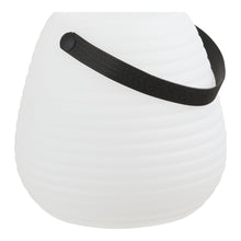 Karl LED-Leuchte, akkubetrieben – Weiß, 20,5 × 21 × 21 cm von Luiva Living