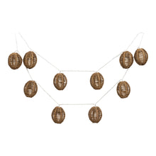 Lenz LED-Lichterkette – Polyrattan/Metall Natur/Schwarz von Luiva Living