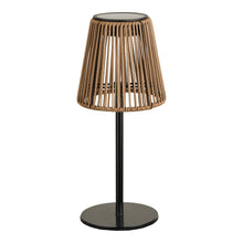 Kim Solarleuchte, akkubetrieben – Polyrattan/Metall Braun/Schwarz von Luiva Living