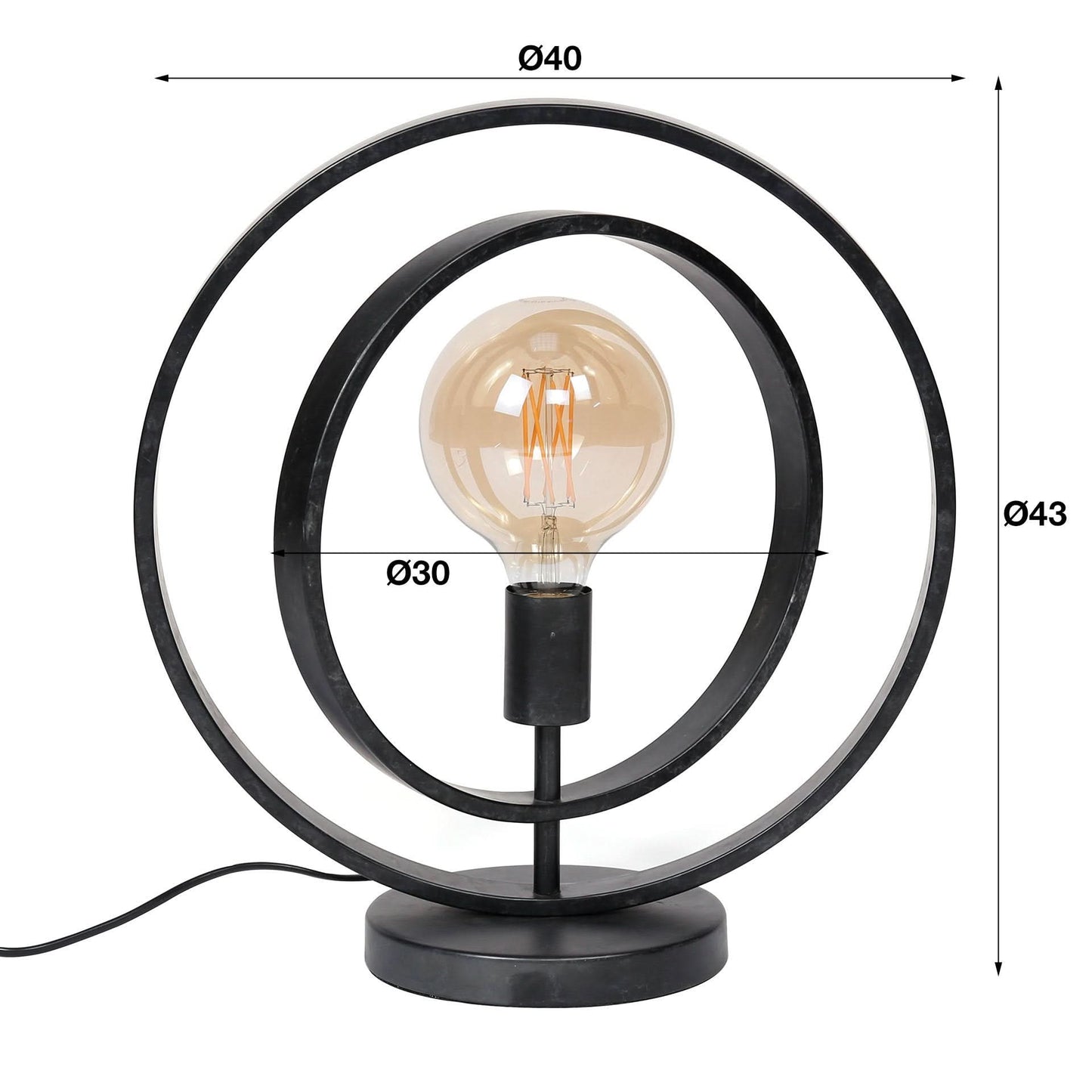 Tischlampe 1L Turn around / Charcoal