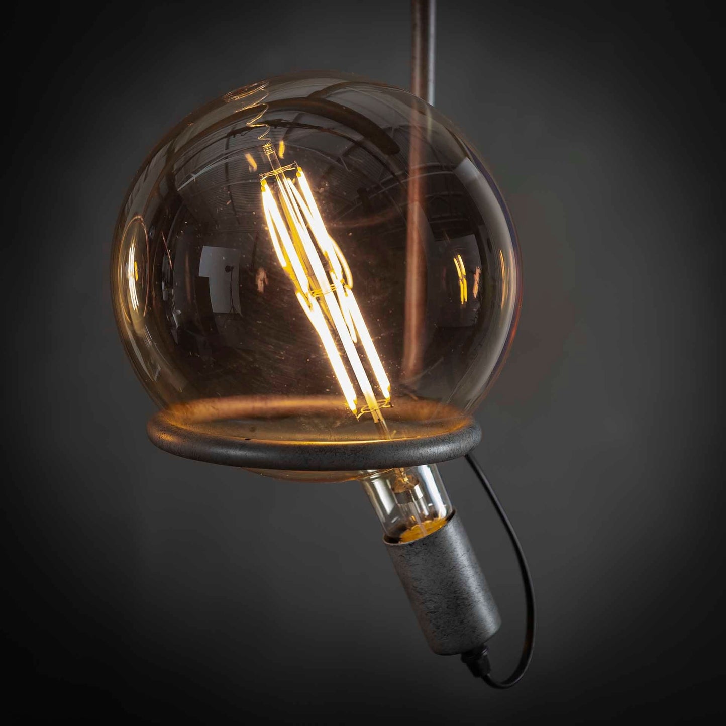 Glühlampe LED [G200] Filament Globus Ø20,0/Braunglas