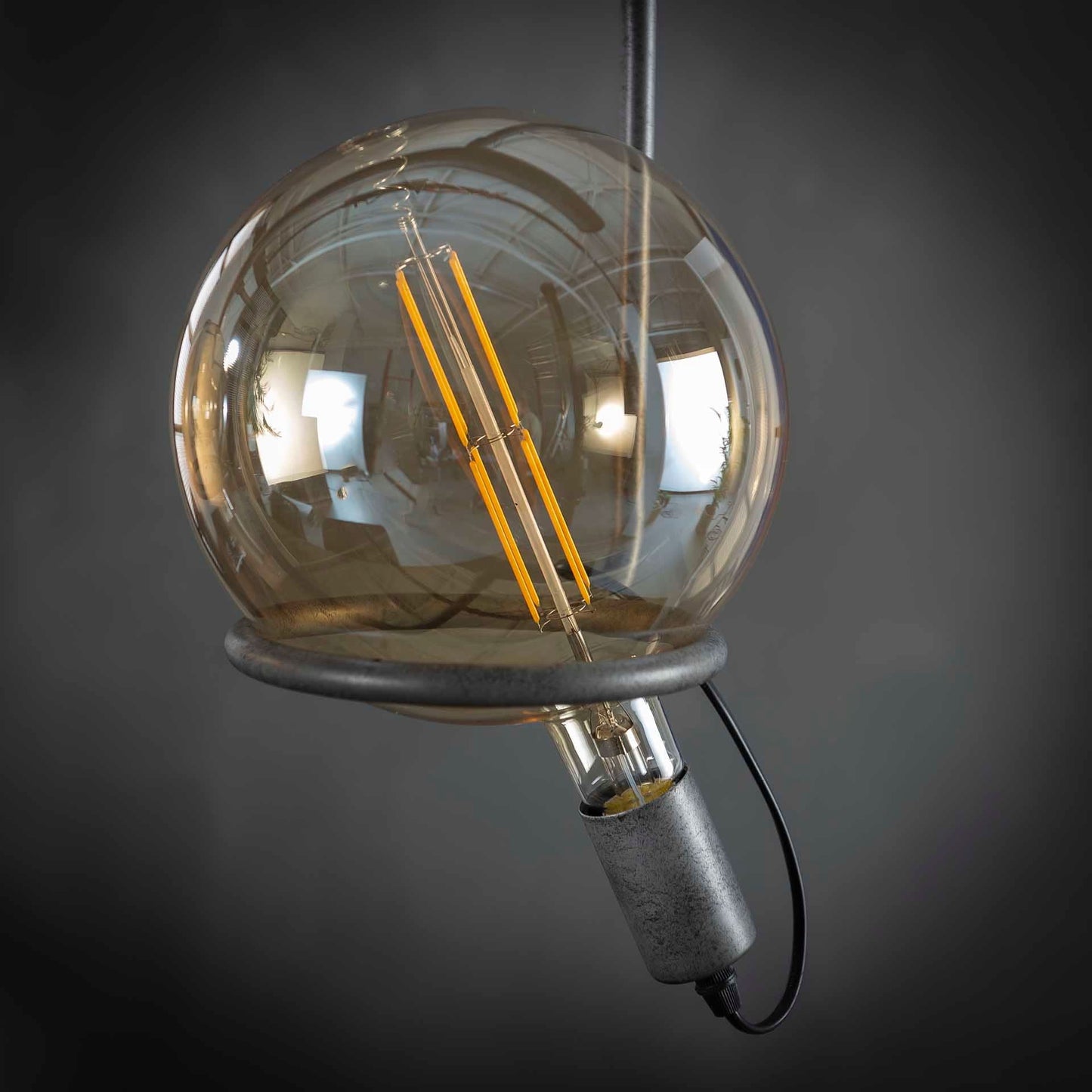 Glühlampe LED [G200] Filament Globus Ø20,0/Braunglas