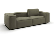 Bergen 2-Sitzer-Sofa kompakt in Feincord Oliv