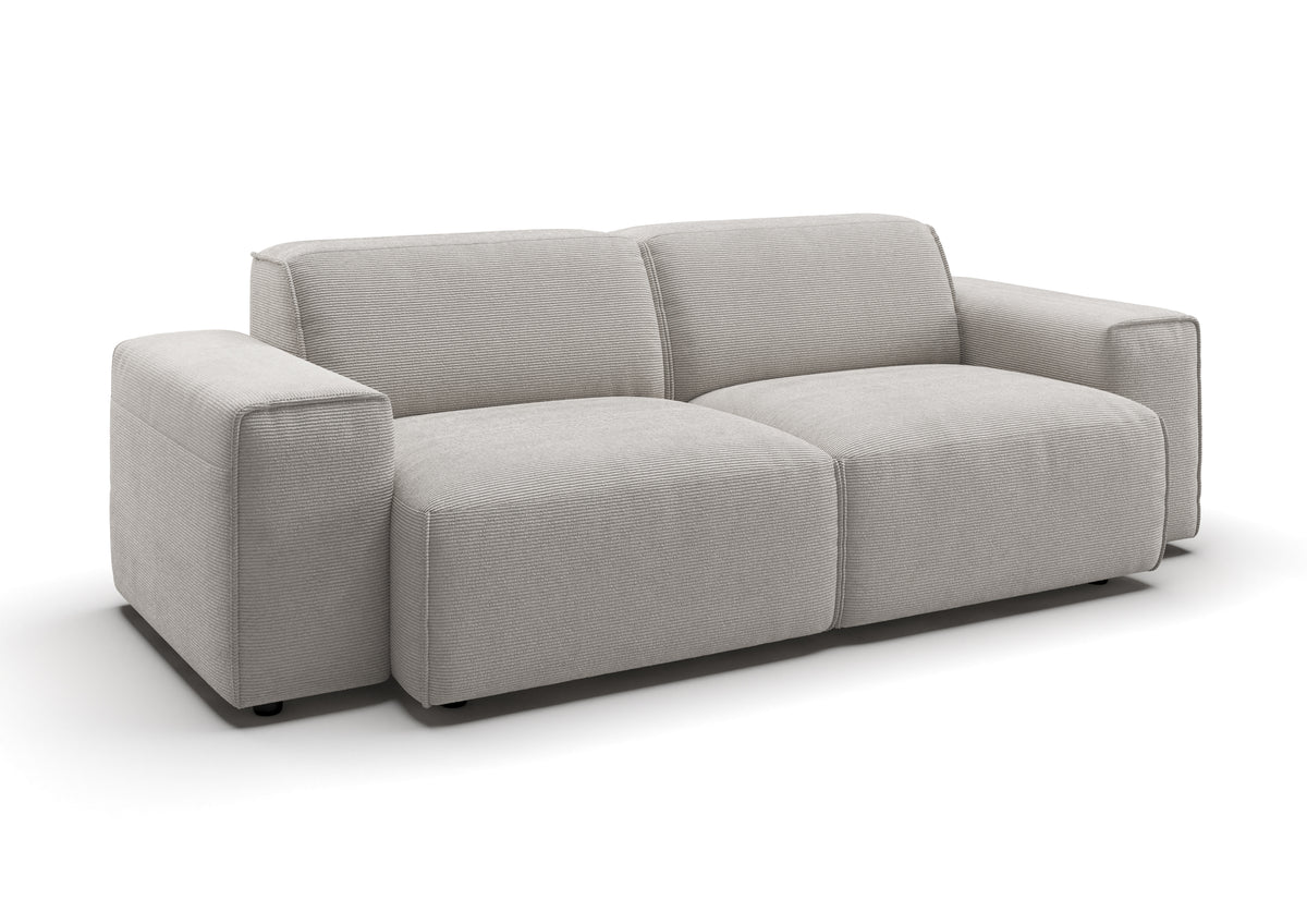 Lund 2,5-Sitzer-Sofa in Feincord Weiß