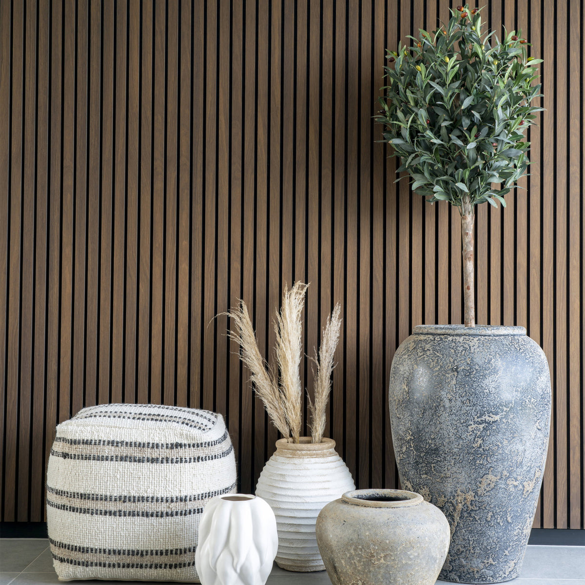 Meja Deko-Topf – Terrakotta Grau, ø 66 × 85 cm – Ansicht 2