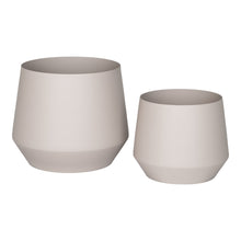 Manu Übertopf 2er-Set – Stahl Sand von Luiva Living