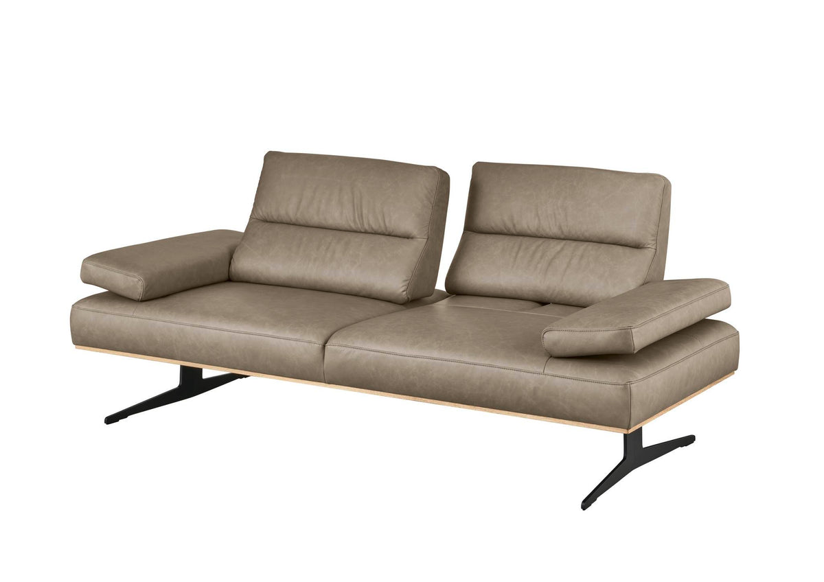Arendal 2,5-Sitzer-Sofa in Leder Elephant