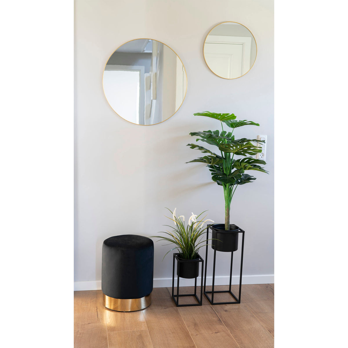 Kunstpflanze Monstera – Grün, H 90 cm – Ansicht 4