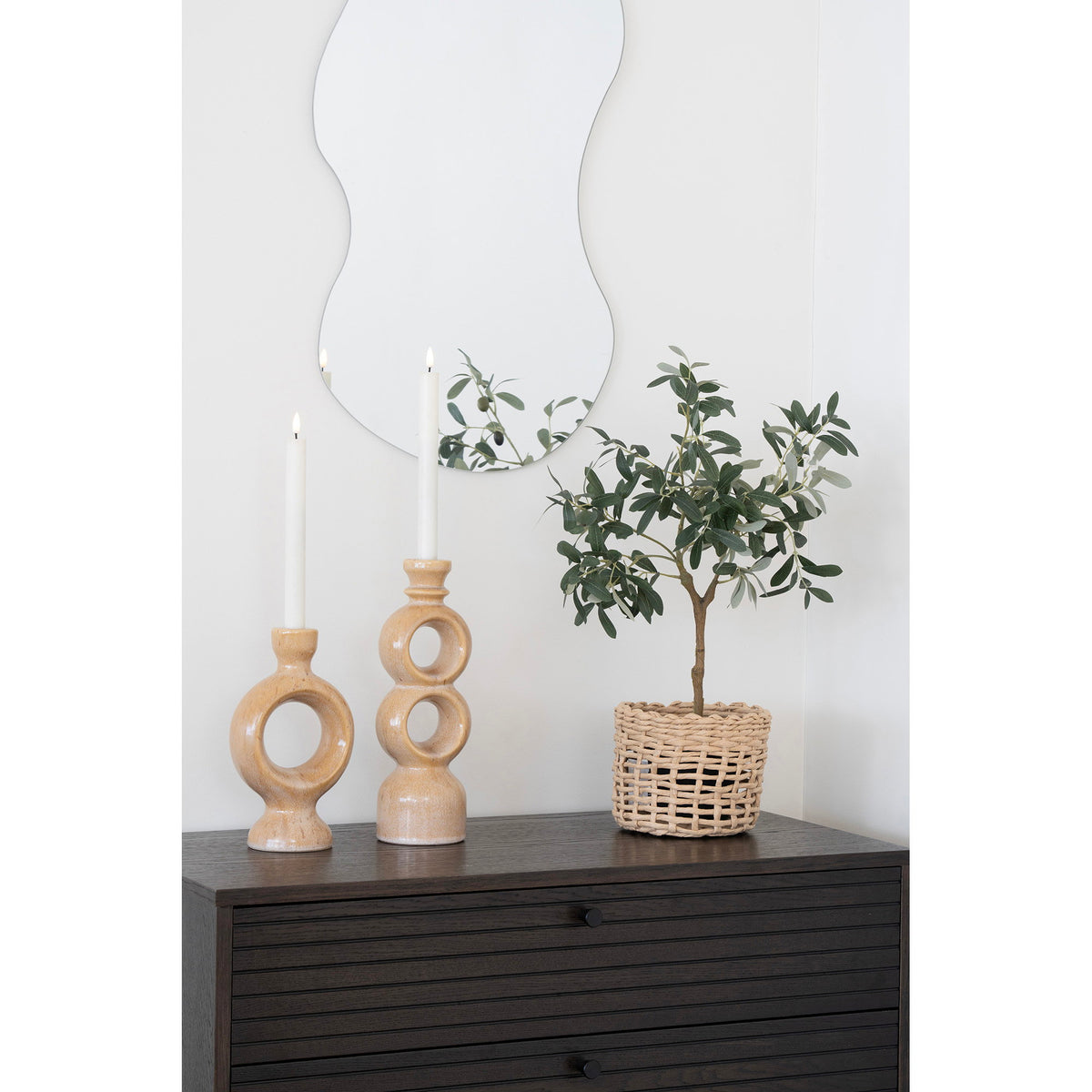 Kunstpflanze Olivenbaum – Grün, H 61 cm – Ansicht 8