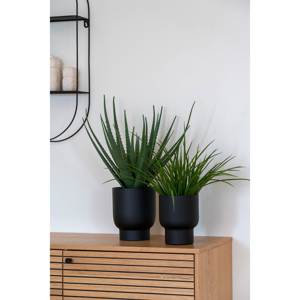 Kunstpflanze Gras – Grün, H 45 cm – Ansicht 4
