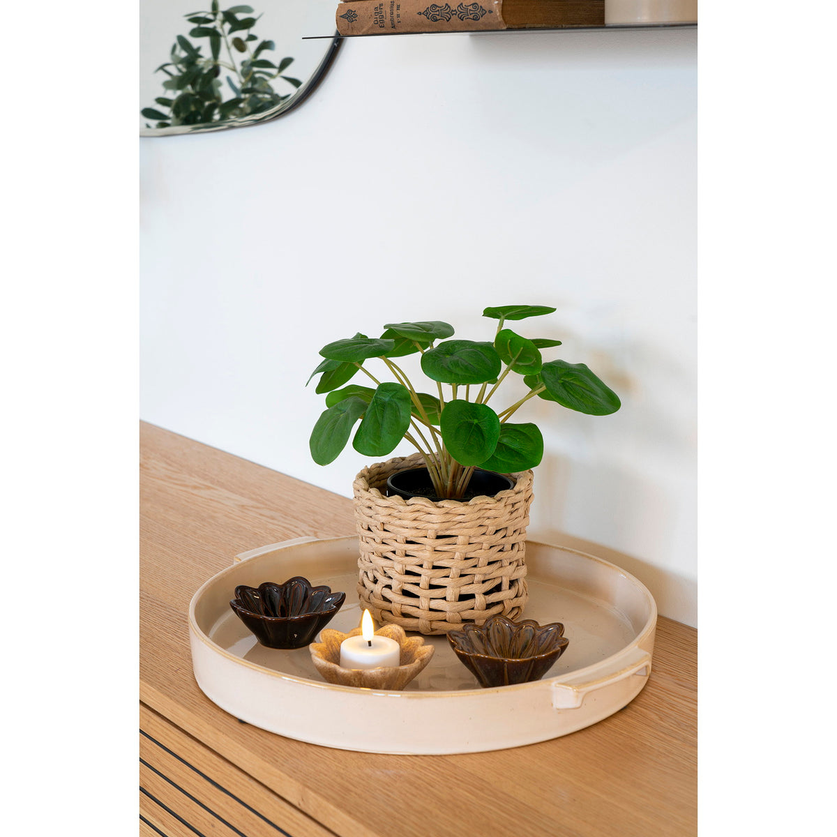 Kunstpflanze Pelia – Grün, H 28 cm – Ansicht 3