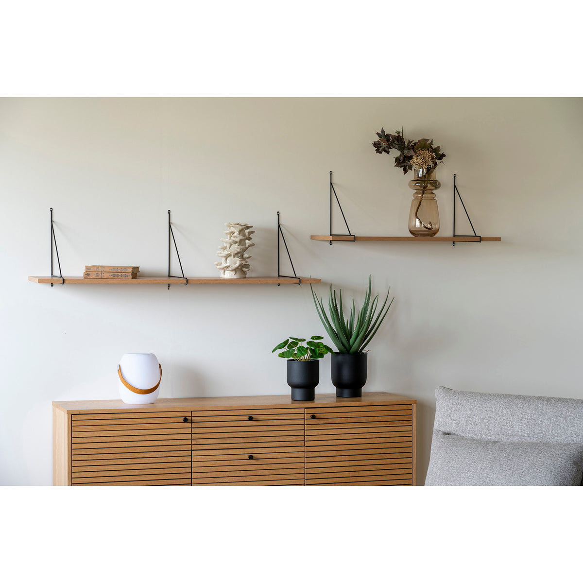 Kunstpflanze Pelia – Grün, H 28 cm – Ansicht 5