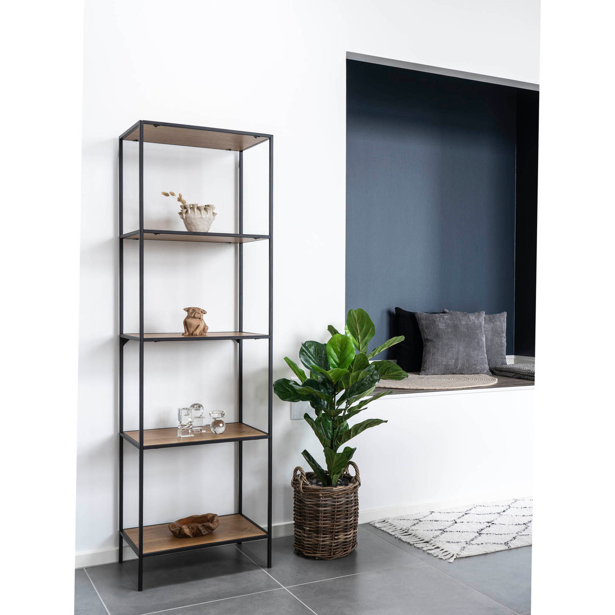 Kunstpflanze Geigenfeige – Grün, H 100 cm – Ansicht 4