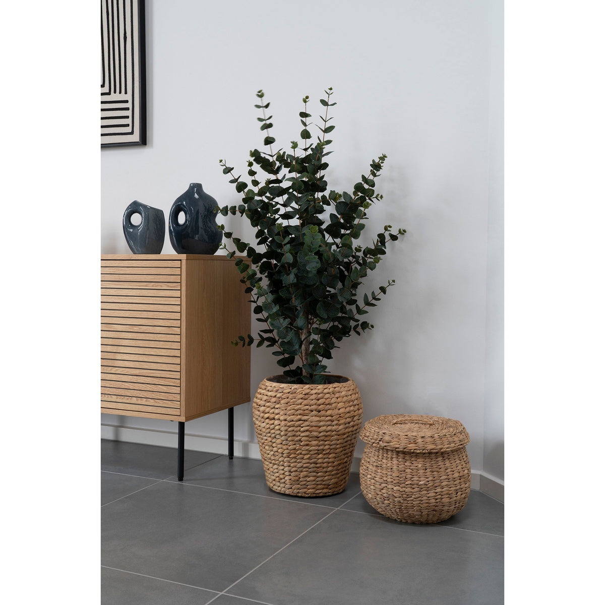 Kunstpflanze Eukalyptusbaum – Grün, H 120 cm – Ansicht 5