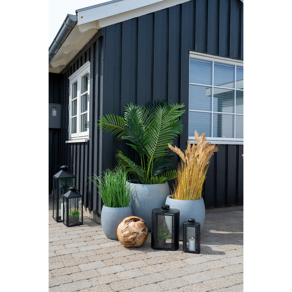 Kunstpflanze Areca-Palme – Grün, H 175 cm – Ansicht 5