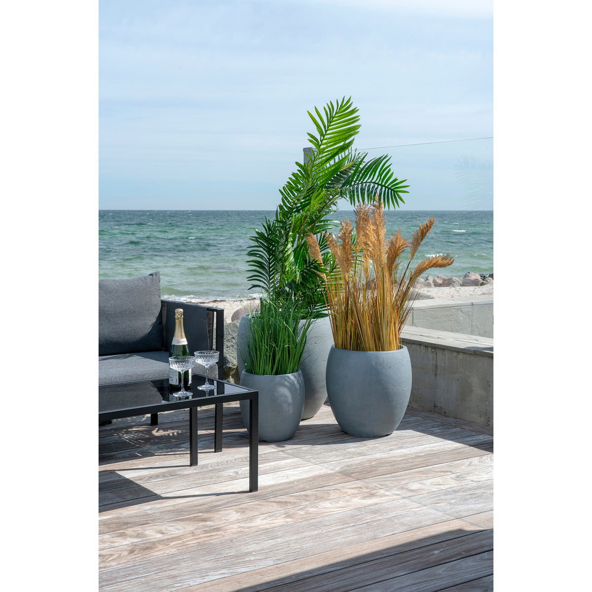Kunstpflanze Areca-Palme – Grün, H 175 cm – Ansicht 6