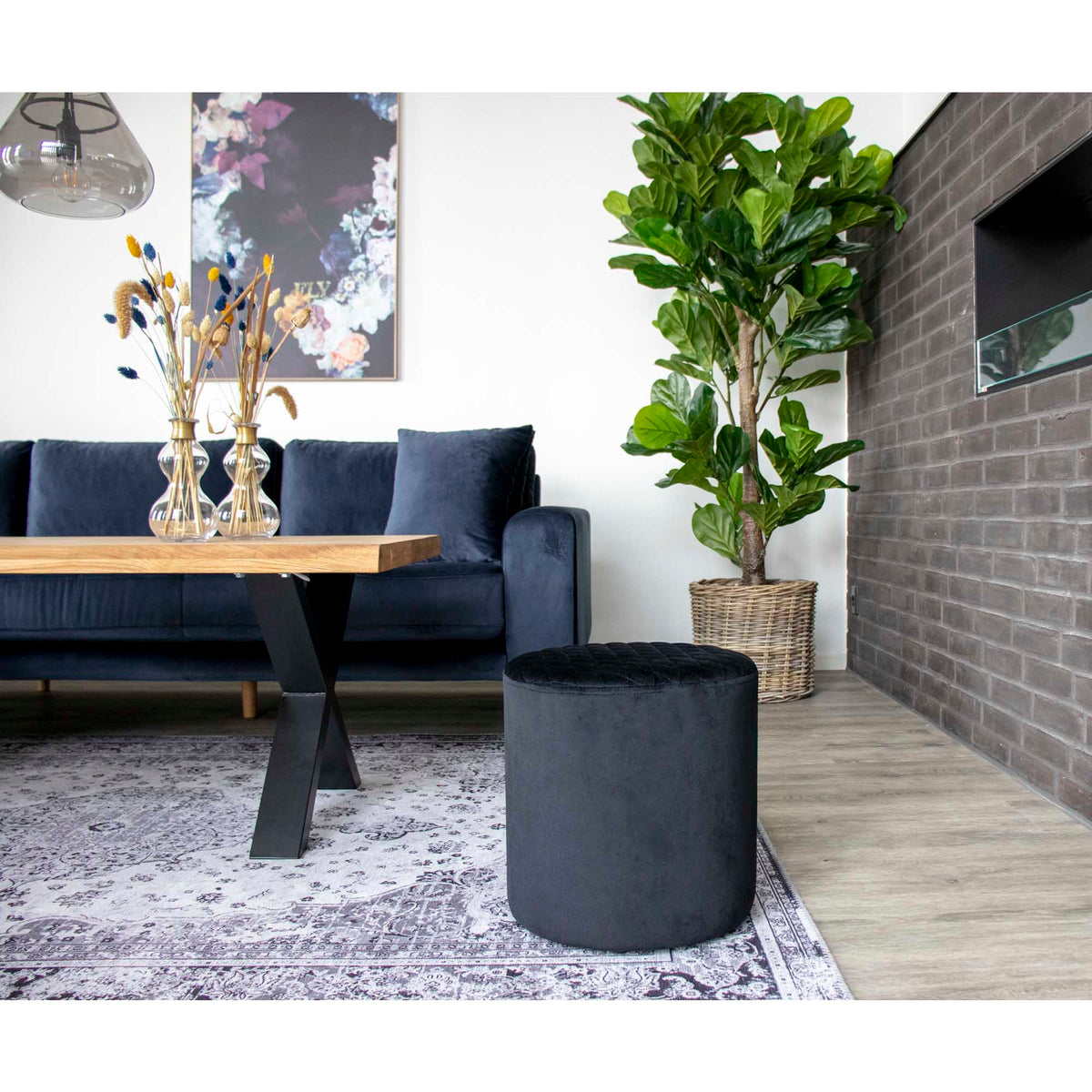 Kunstpflanze Geigenfeige – Grün, H 190 cm – Ansicht 6