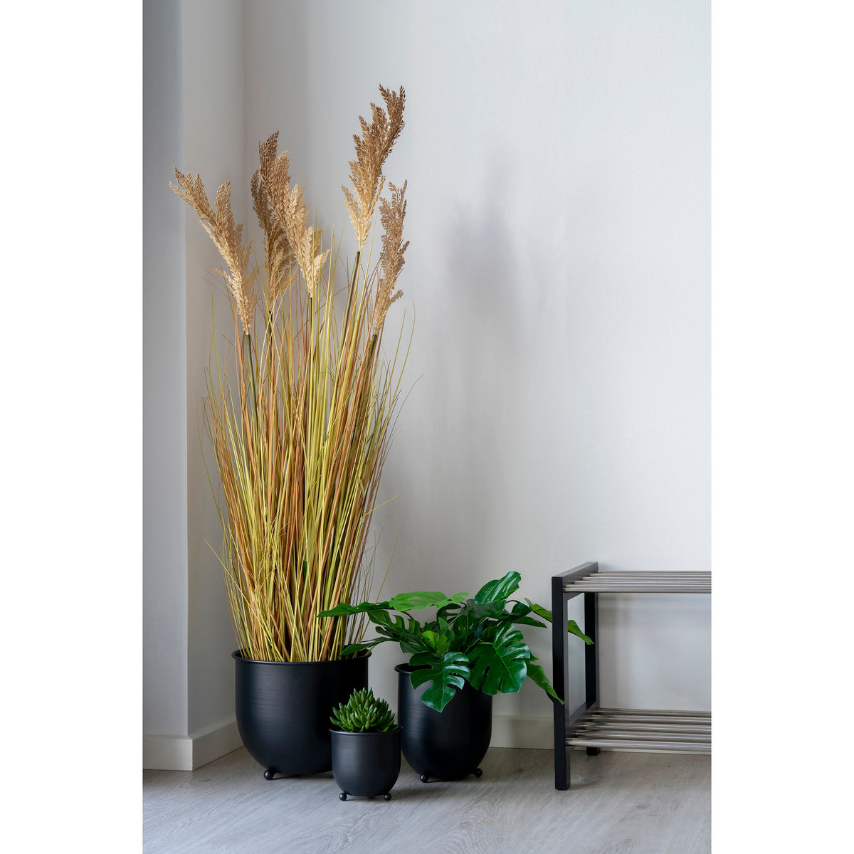 Kunstpflanze Sorghum-Gras – Natur, H 110 cm – Ansicht 6