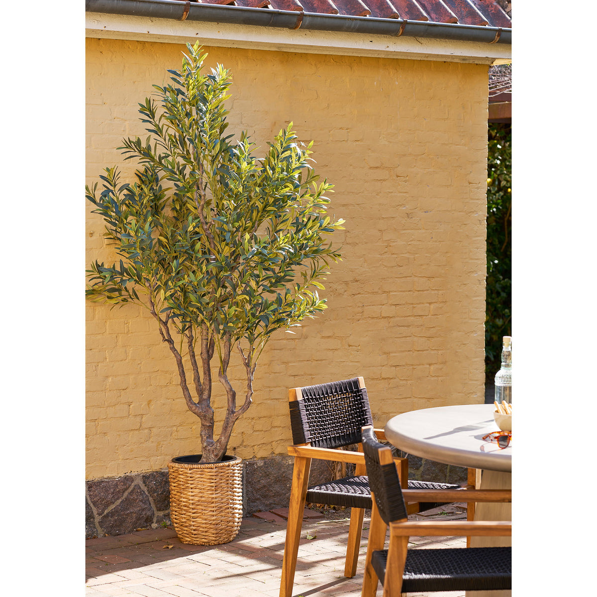 Kunstpflanze Olivenbaum – Grün, H 220 cm – Ansicht 3