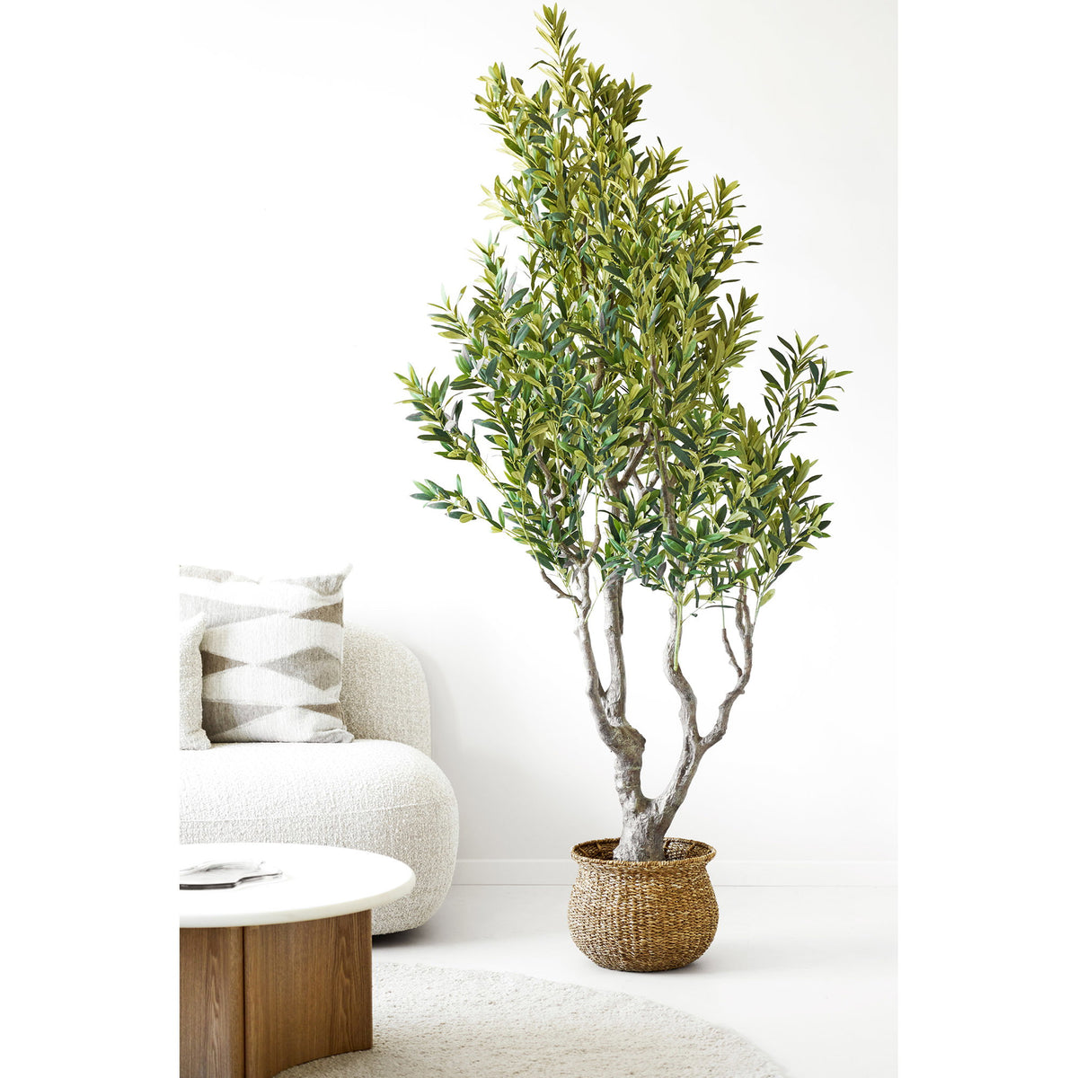 Kunstpflanze Olivenbaum – Grün, H 220 cm – Ansicht 6