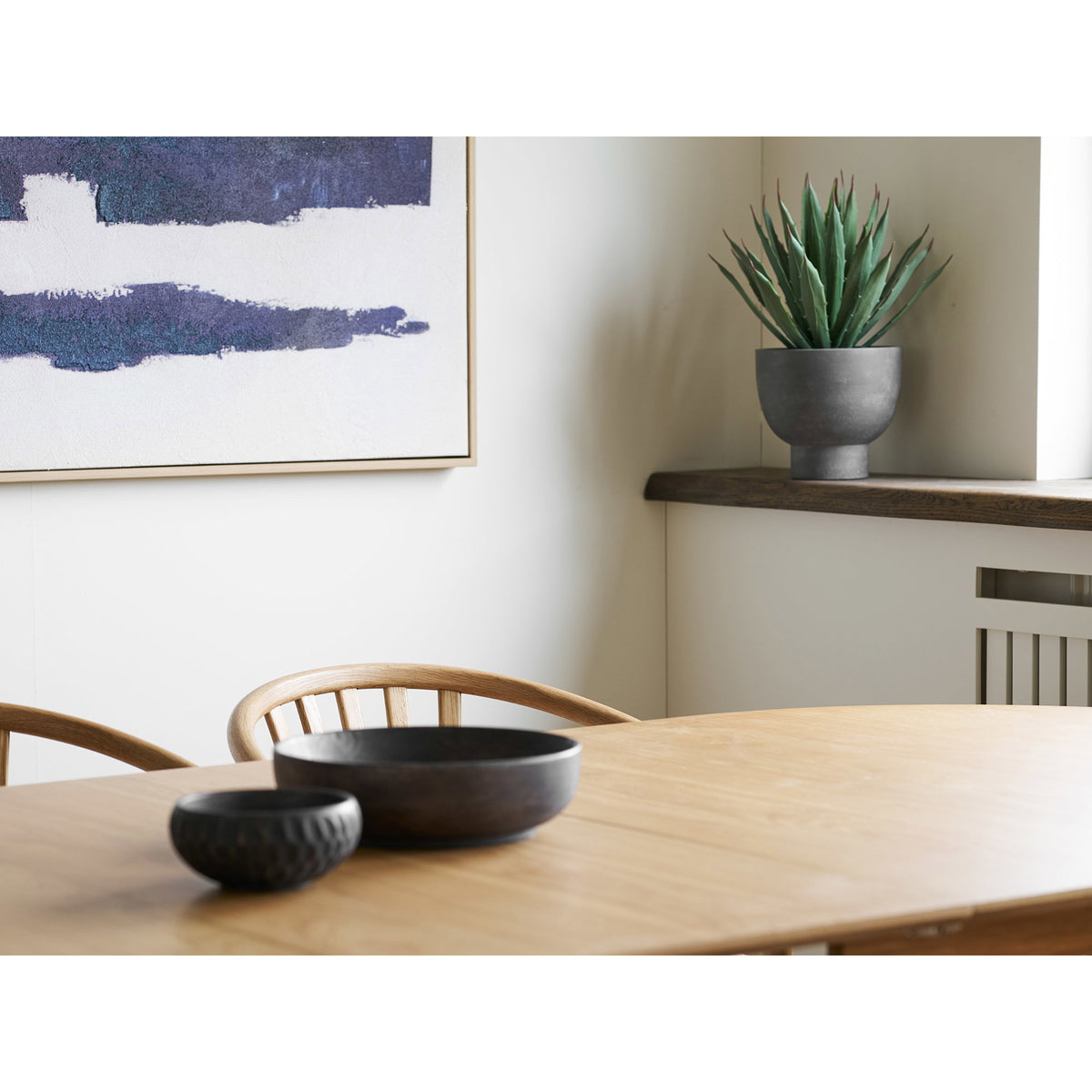 Kunstpflanze Agave mit Topf – Grün/Grau, H 41 cm – Ansicht 3