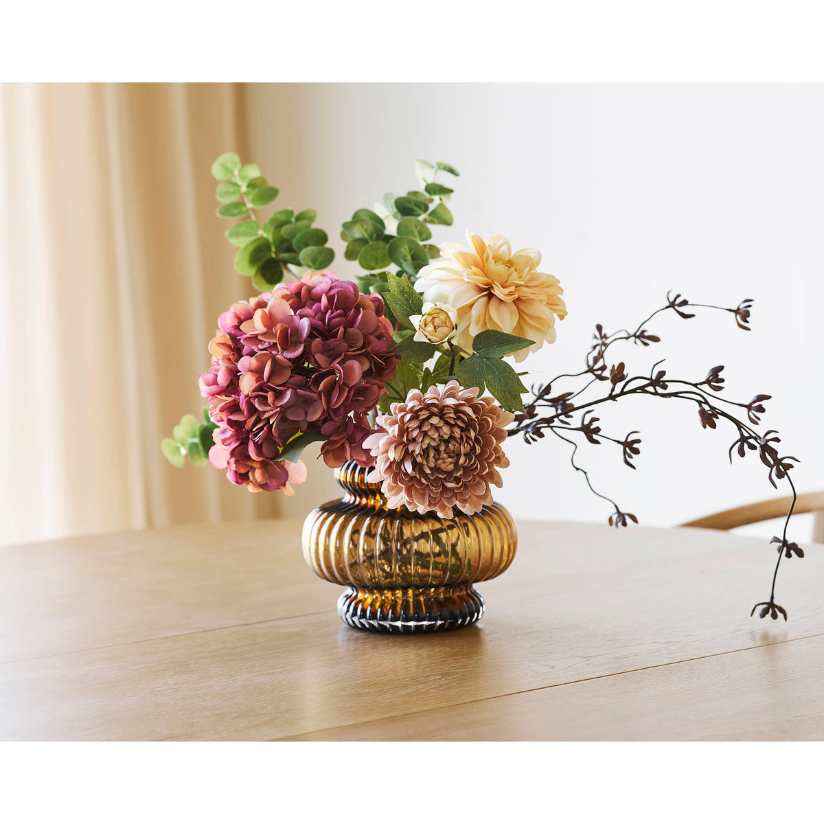 Kunstblumenstrauß mit Dahlien – Bunt – Ansicht 6