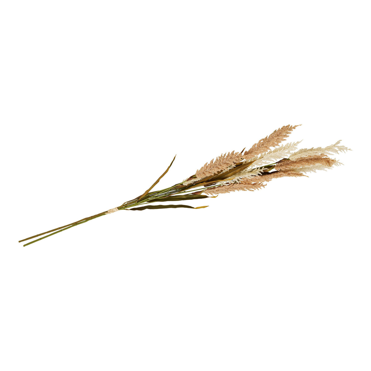 Kunstpflanze Ziergras 2er-Set – Beige/Sand, H 130 cm – Ansicht 3