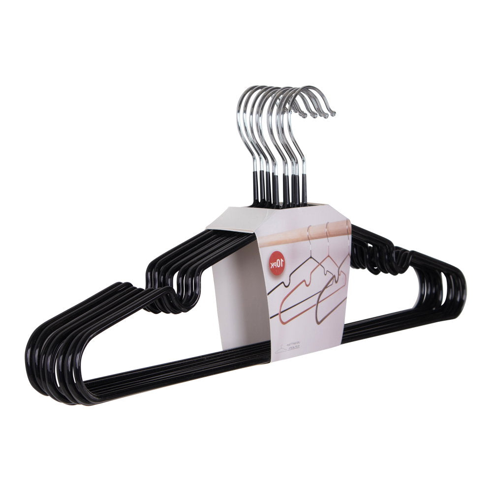 Kya Kleiderbügel 10er-Set – Metall Schwarz – Ansicht 3